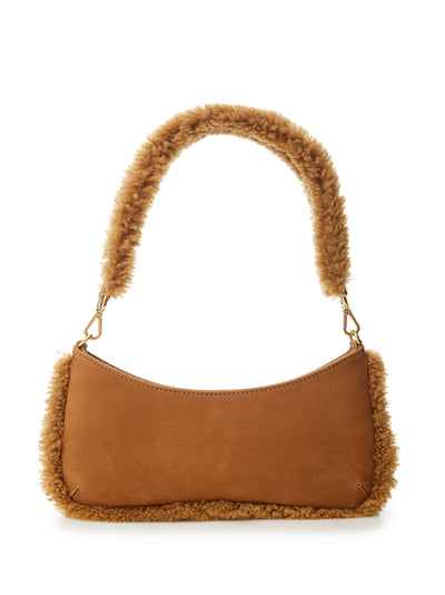 Light Brown Leather Le Bisou Doux Shoulder Bag