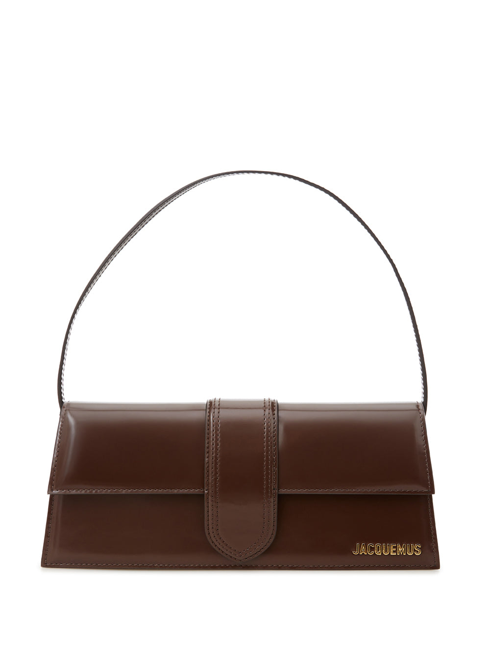 Brown Leather Le Bambino Long Shoulder Bag