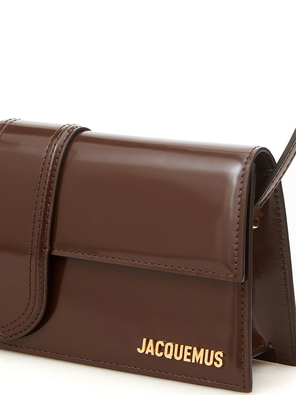 Brown Leather Le Bambino Long Shoulder Bag