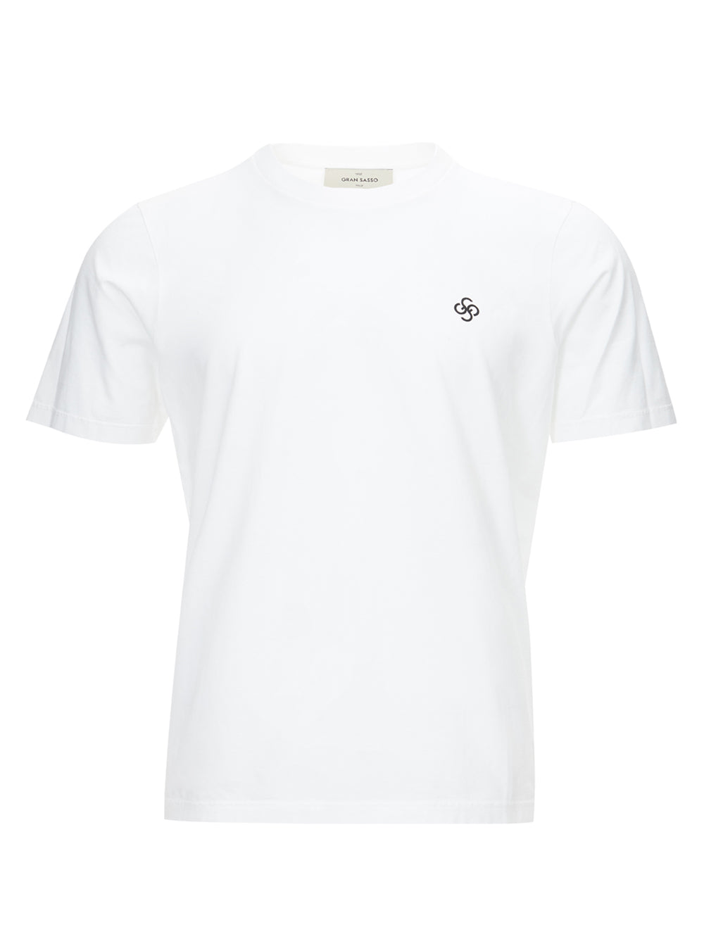 White Cotton T-shirt with Logo