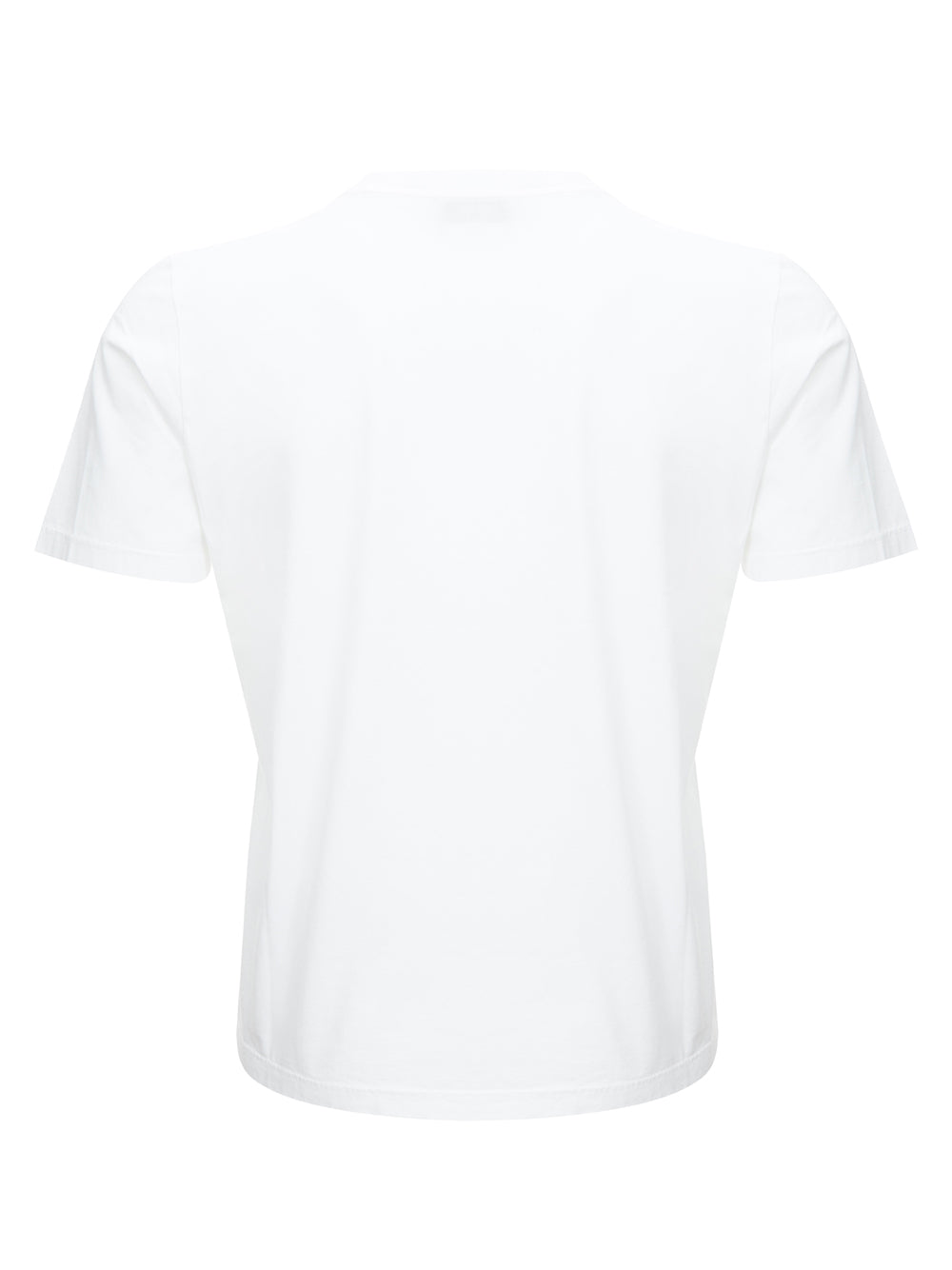 White Cotton T-shirt with Logo