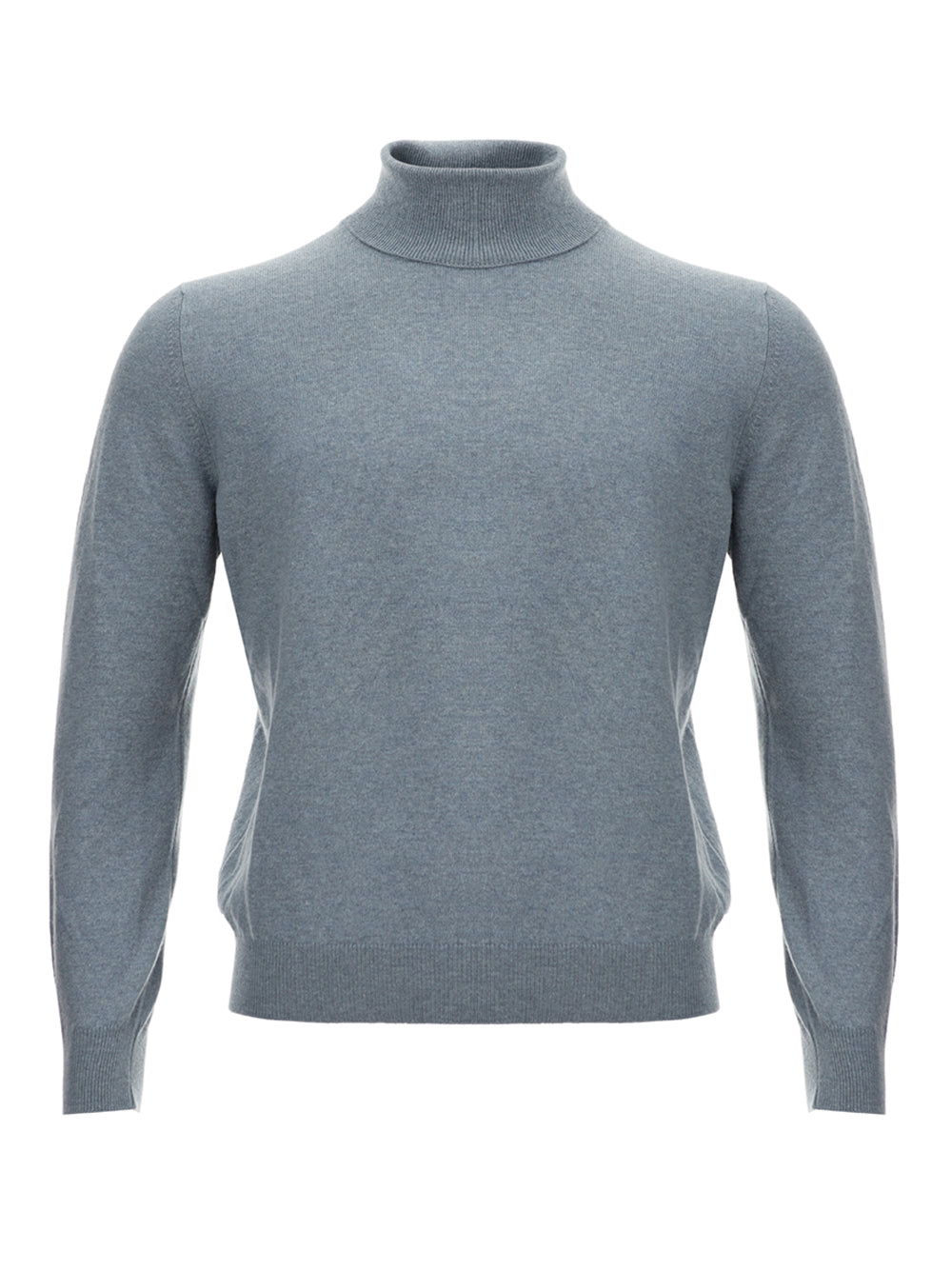 Grey Cashmere Turtleneck Jumper