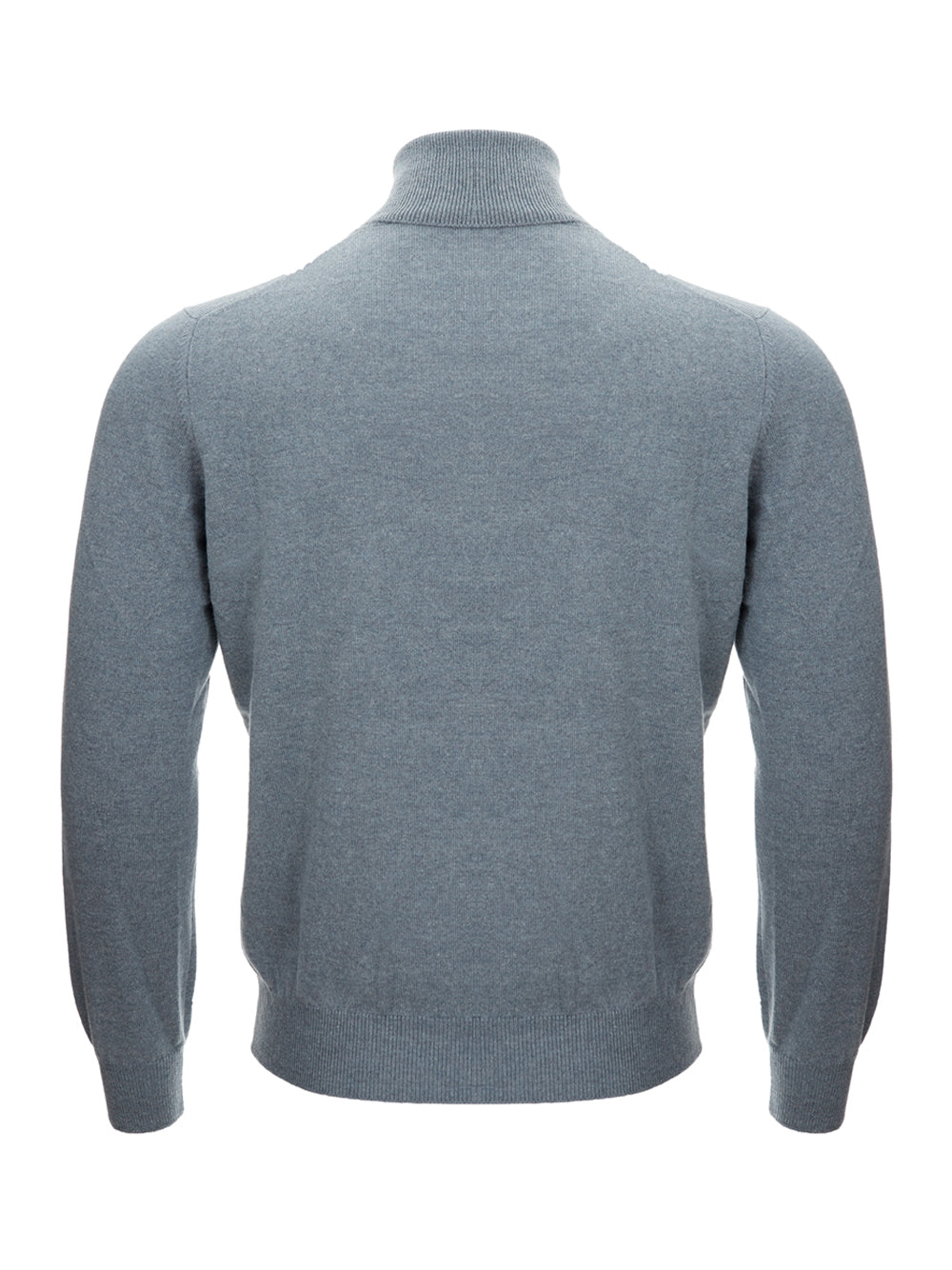 Grey Cashmere Turtleneck Jumper