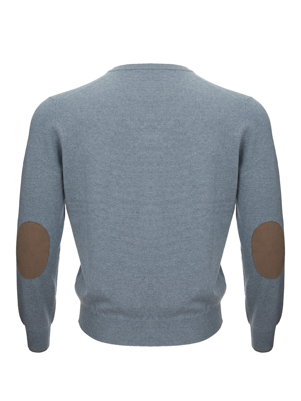 Grey Cashmere V-Neck Sweater