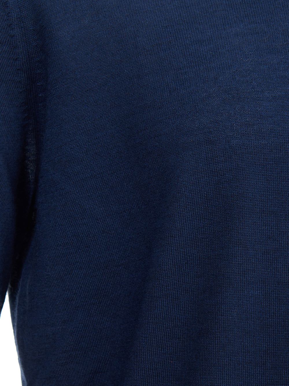 Blue Cashmere and Silk Turtleneck Sweater