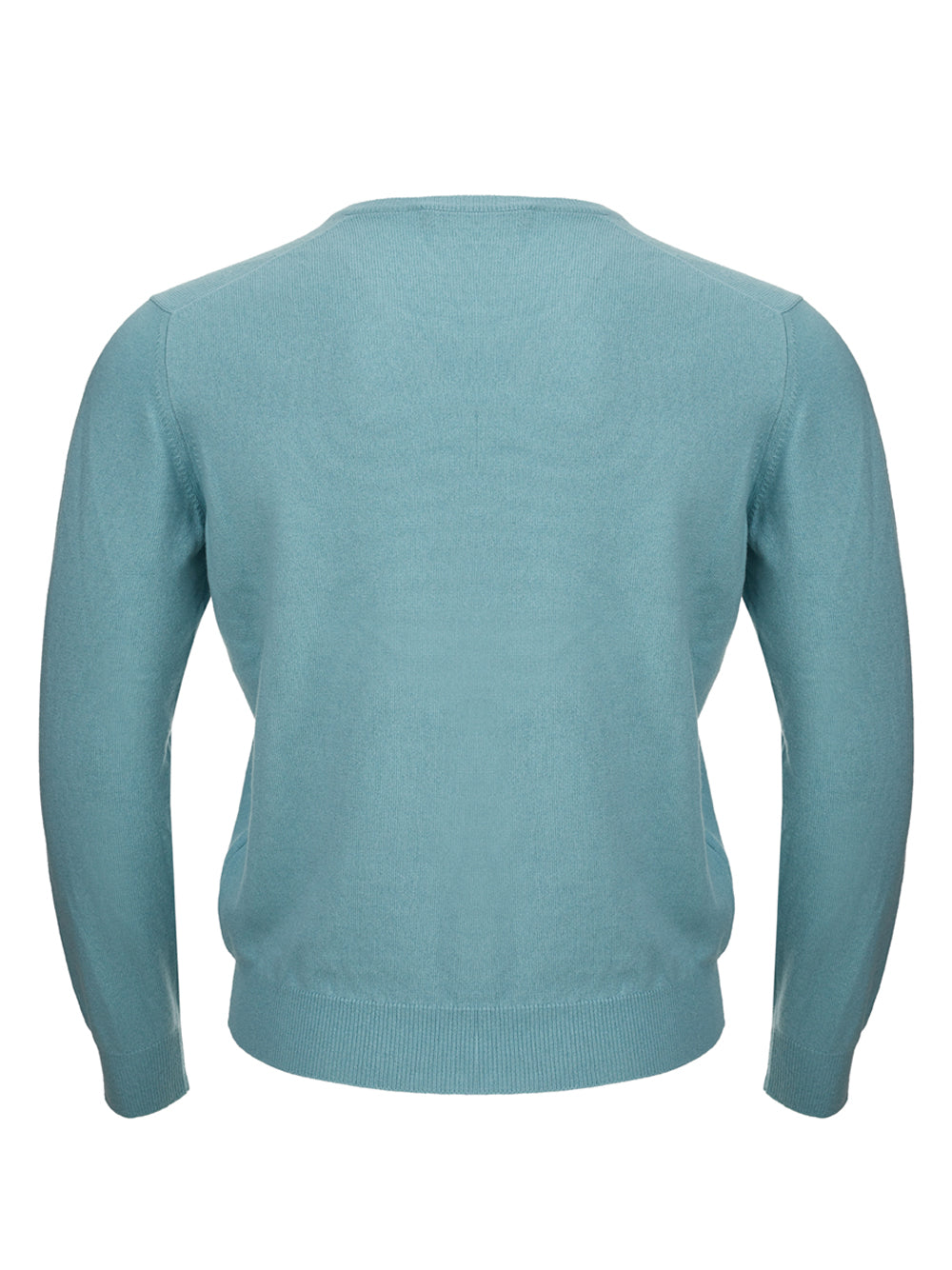 Light Blue Cashmere V-Neck Sweater