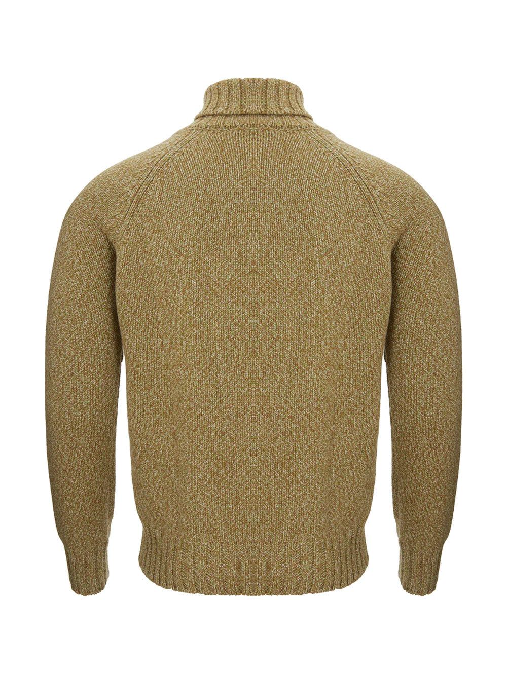 Kaki Cashmere Turtleneck Sweater