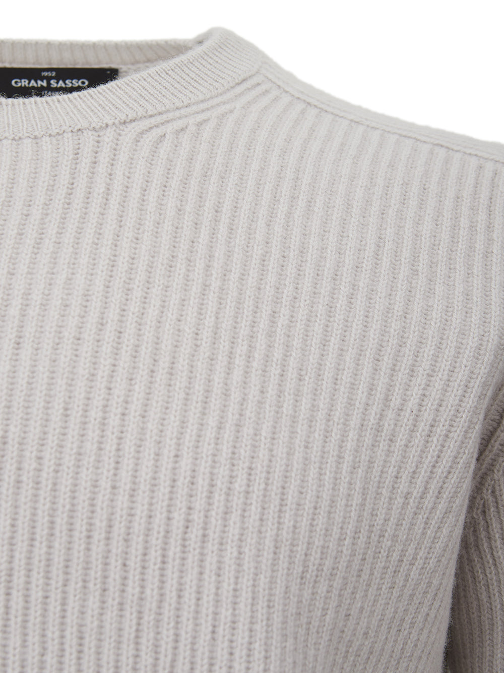 Grey Cashmere Round neck Sweater