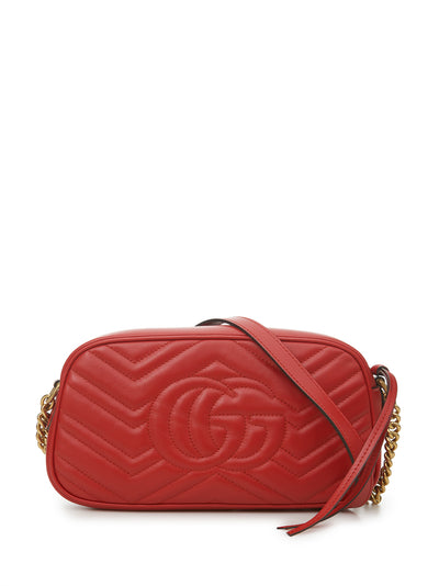 Red Leather Marmont Shoulder Bag