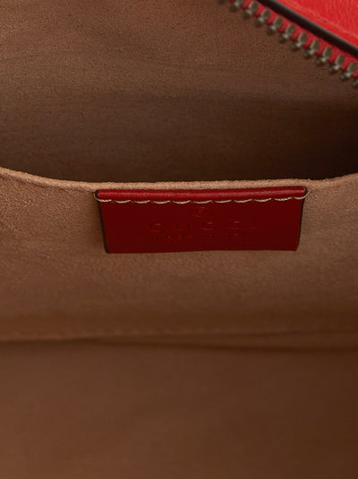 Red Leather Marmont Shoulder Bag