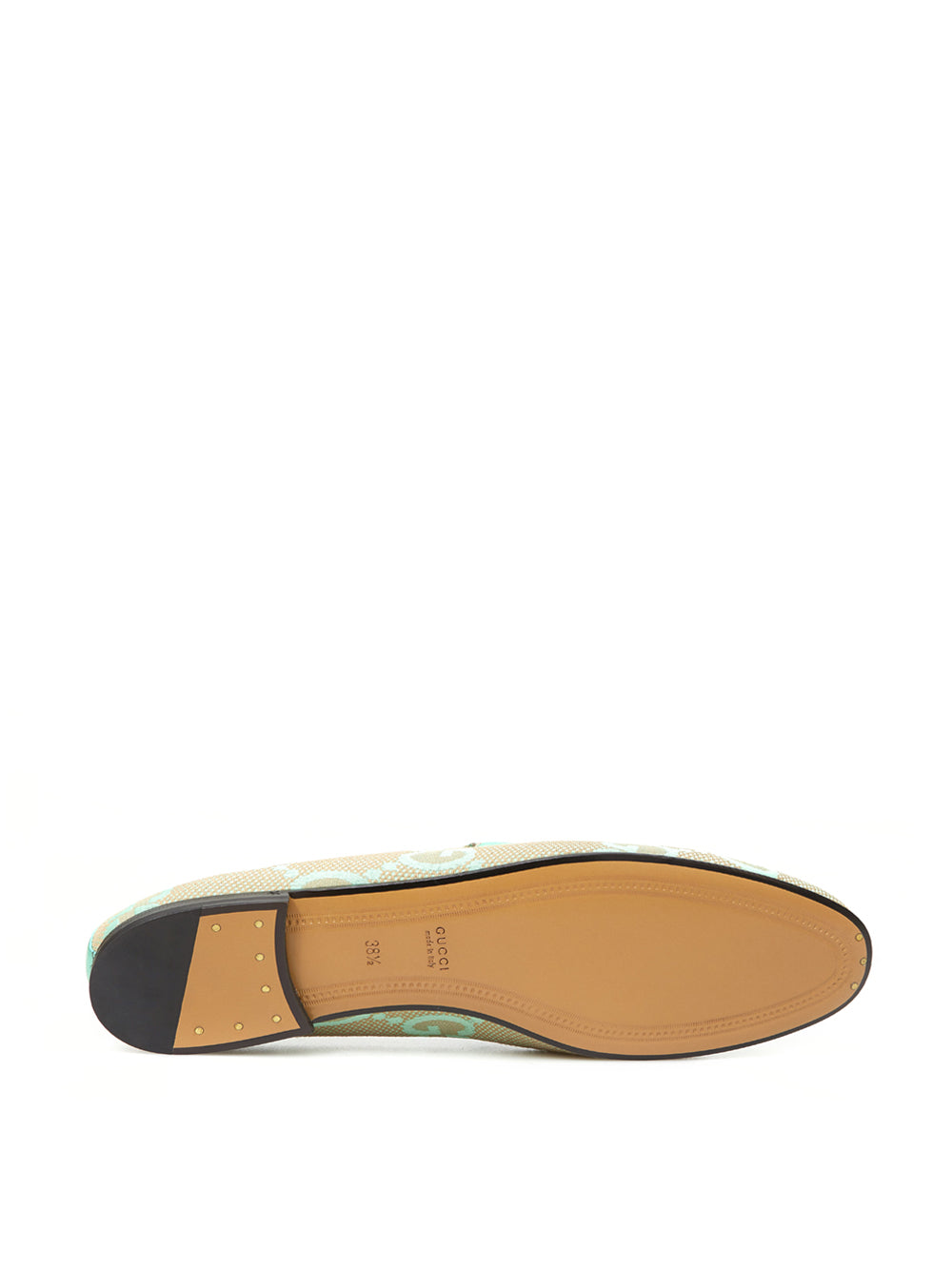 Acquamarina Canvas and Leather GG Loafer