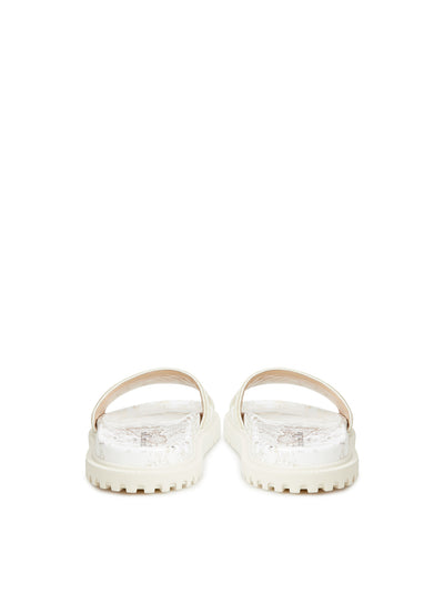 Printed Dway Ivory Slipper