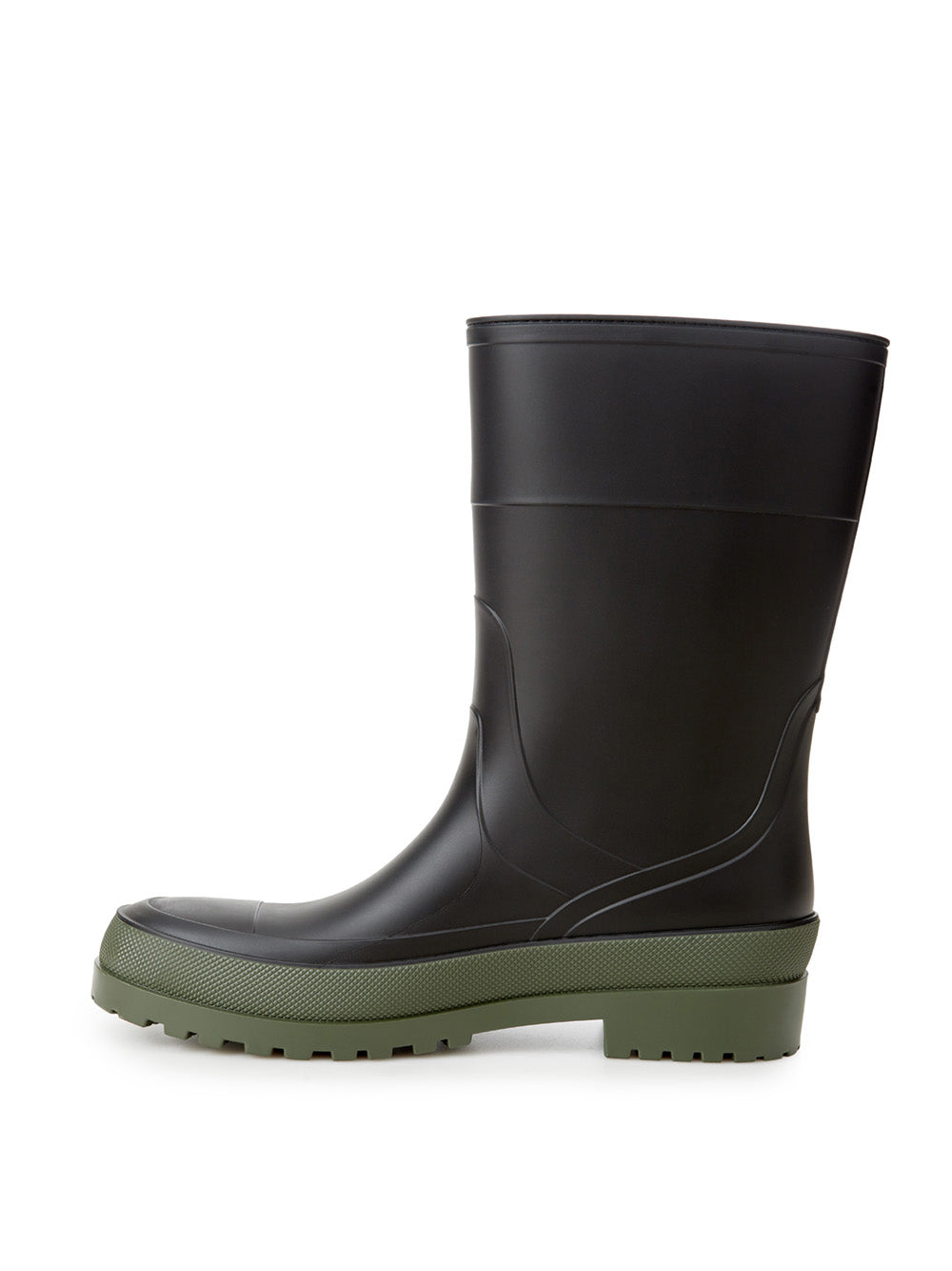 Rubber Black Boots with Logo