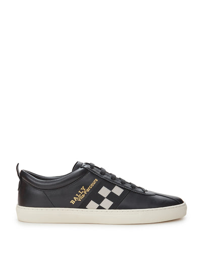 Black Leather Vita-Parcours Sneakers