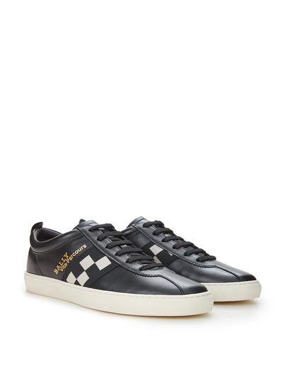 Black Leather Vita-Parcours Sneakers