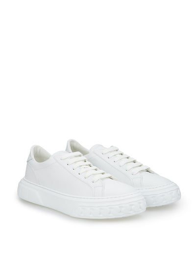 White Nappa Leather Off-Road Sneakers