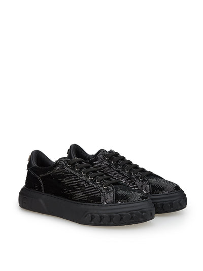 Black Sequins Off-Road Sneakers