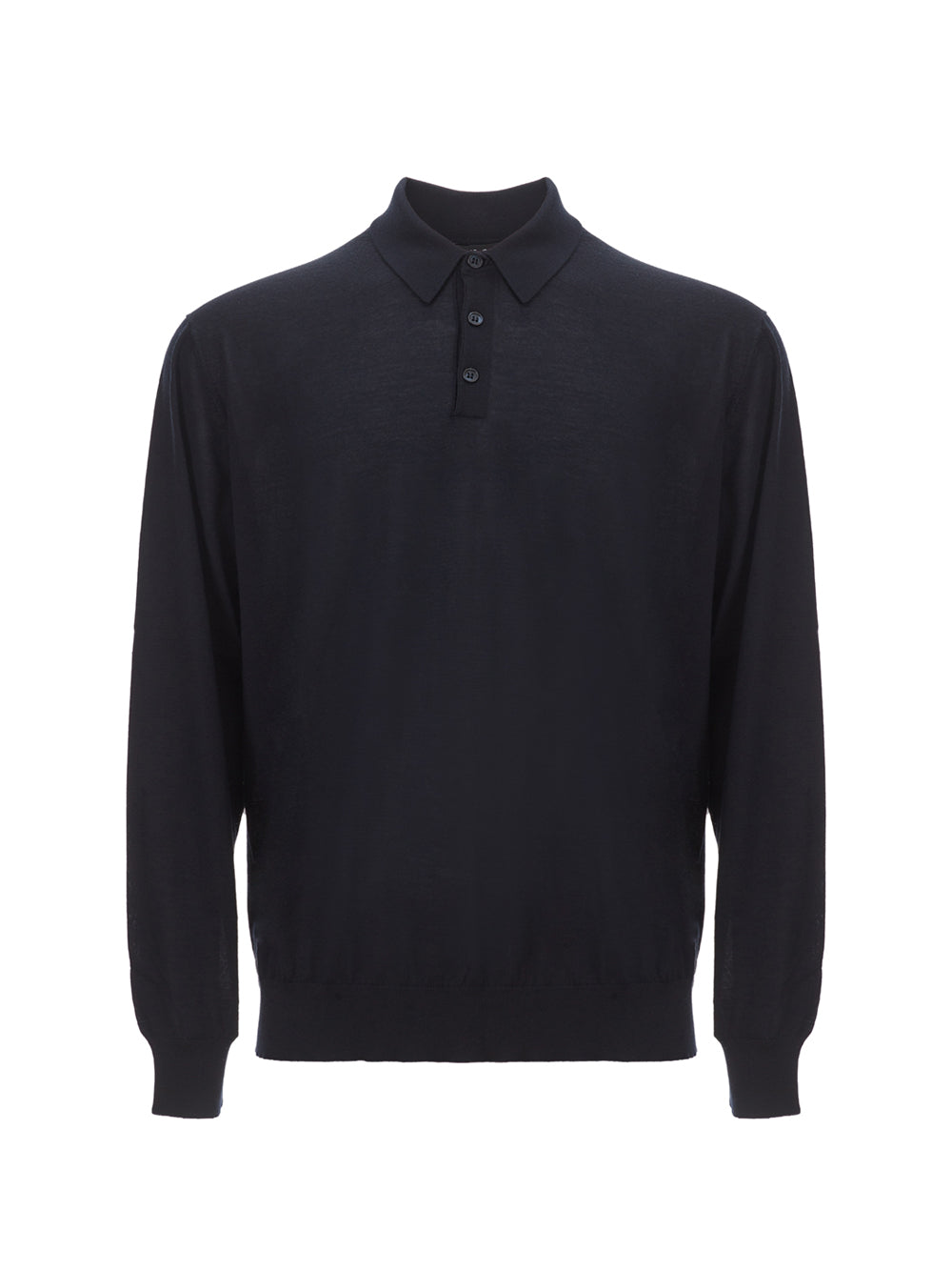 Blu Cashmere Polo Sweater