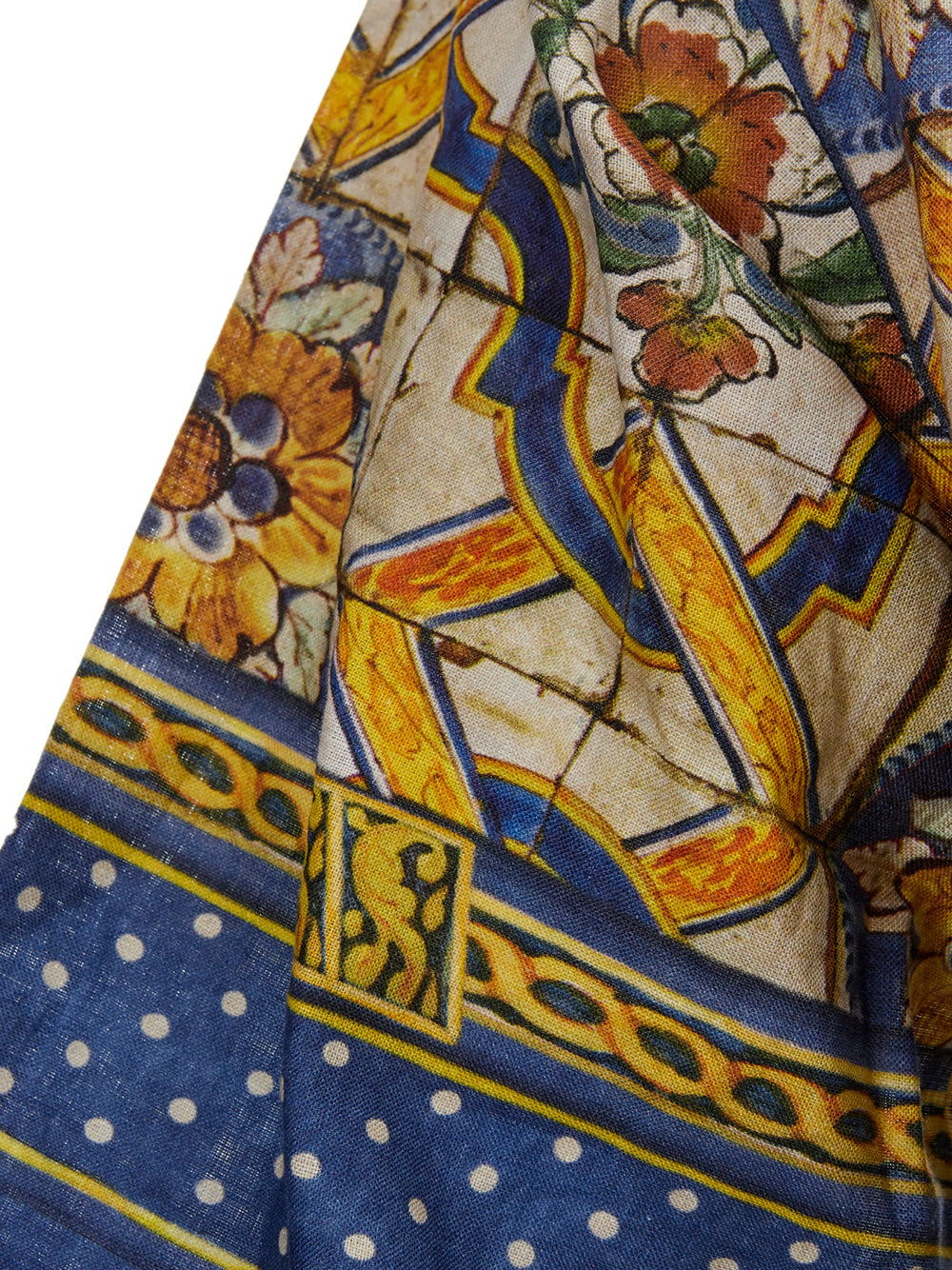 Multicolor Maiolica Printed Tunic