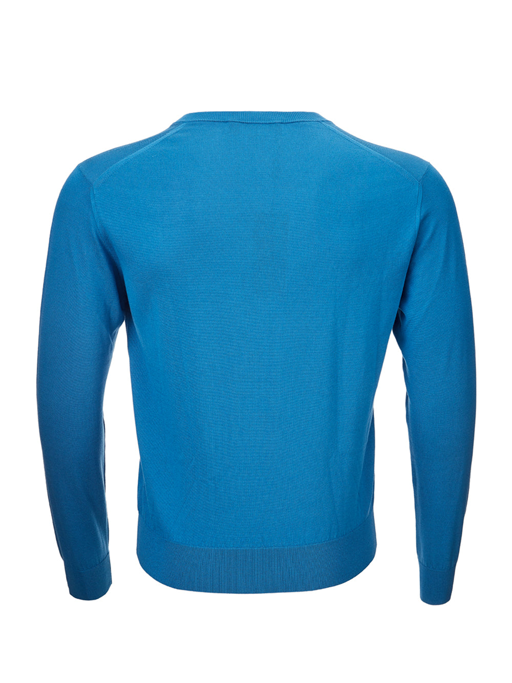 Blu V-Neck Silk Sweater