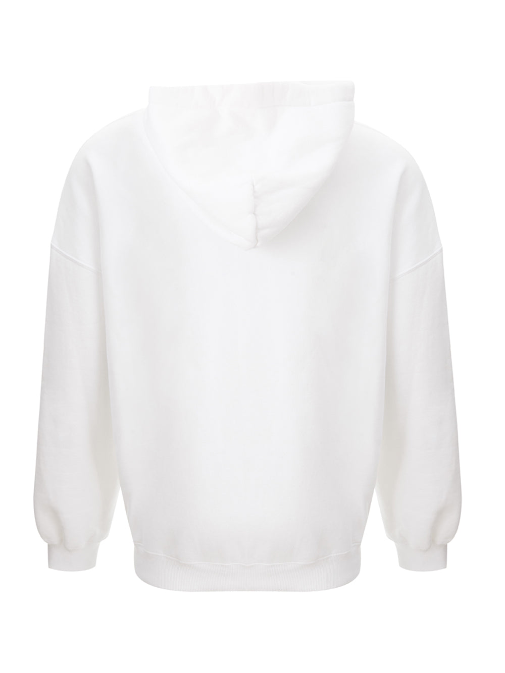 White Hooded Sweater with Logo