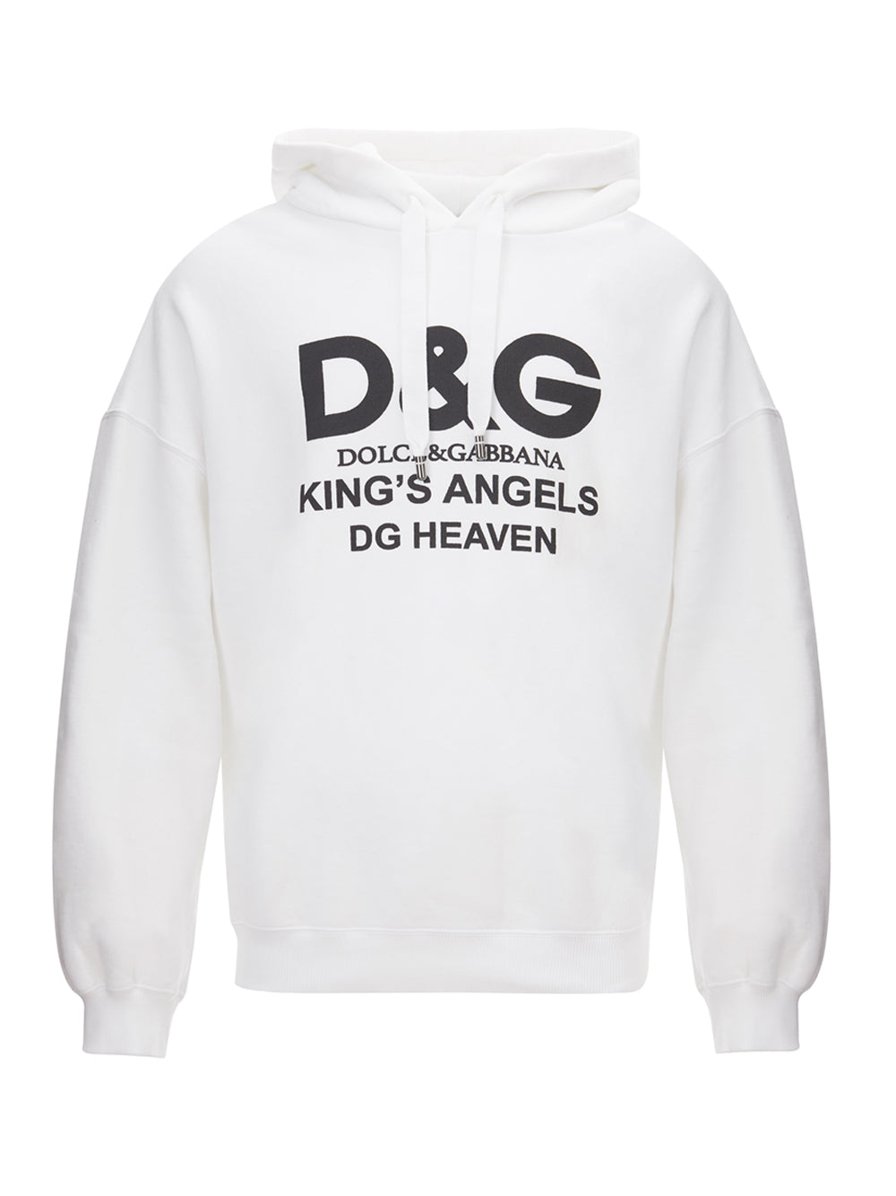 White Hooded Sweater with Logo