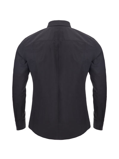 Black Cotton Stretch Shirt