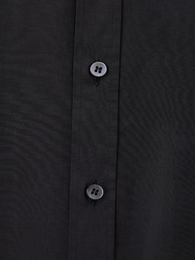 Black Cotton Stretch Shirt