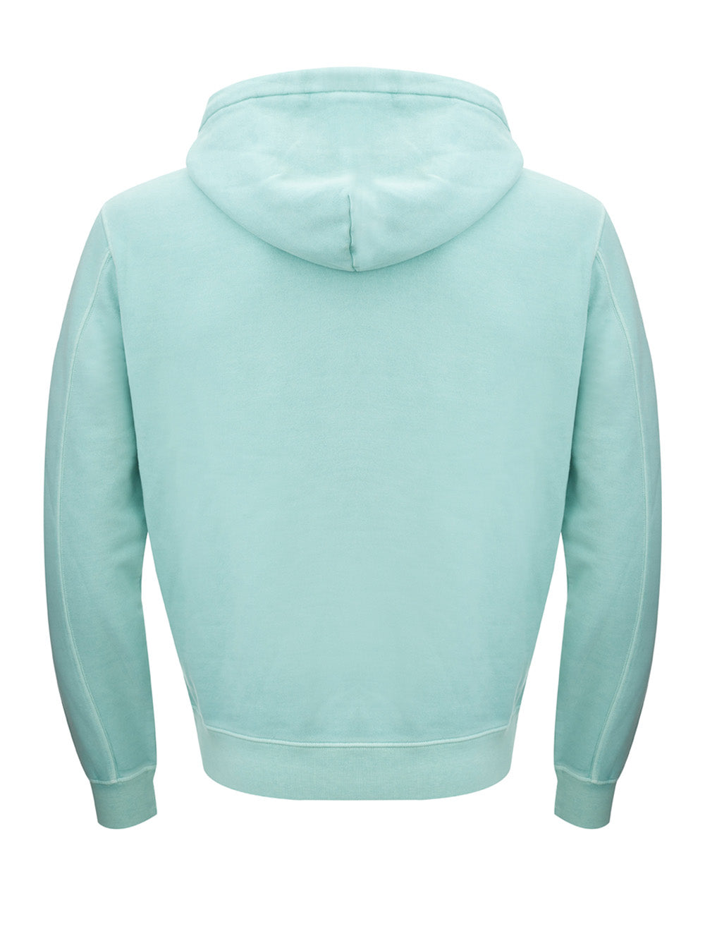 Acquamarina Cotton Hooded Sweatshirt with Logo