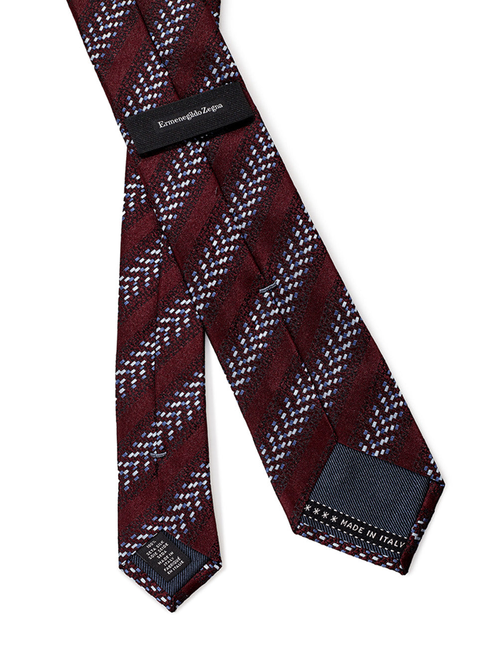 Bordeaux Printed Silk Tie