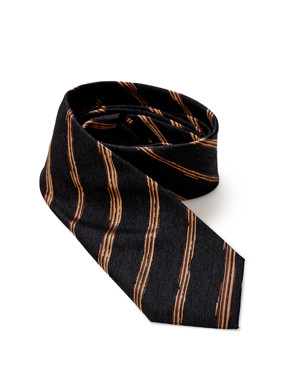 Black Regimental Silk Tie