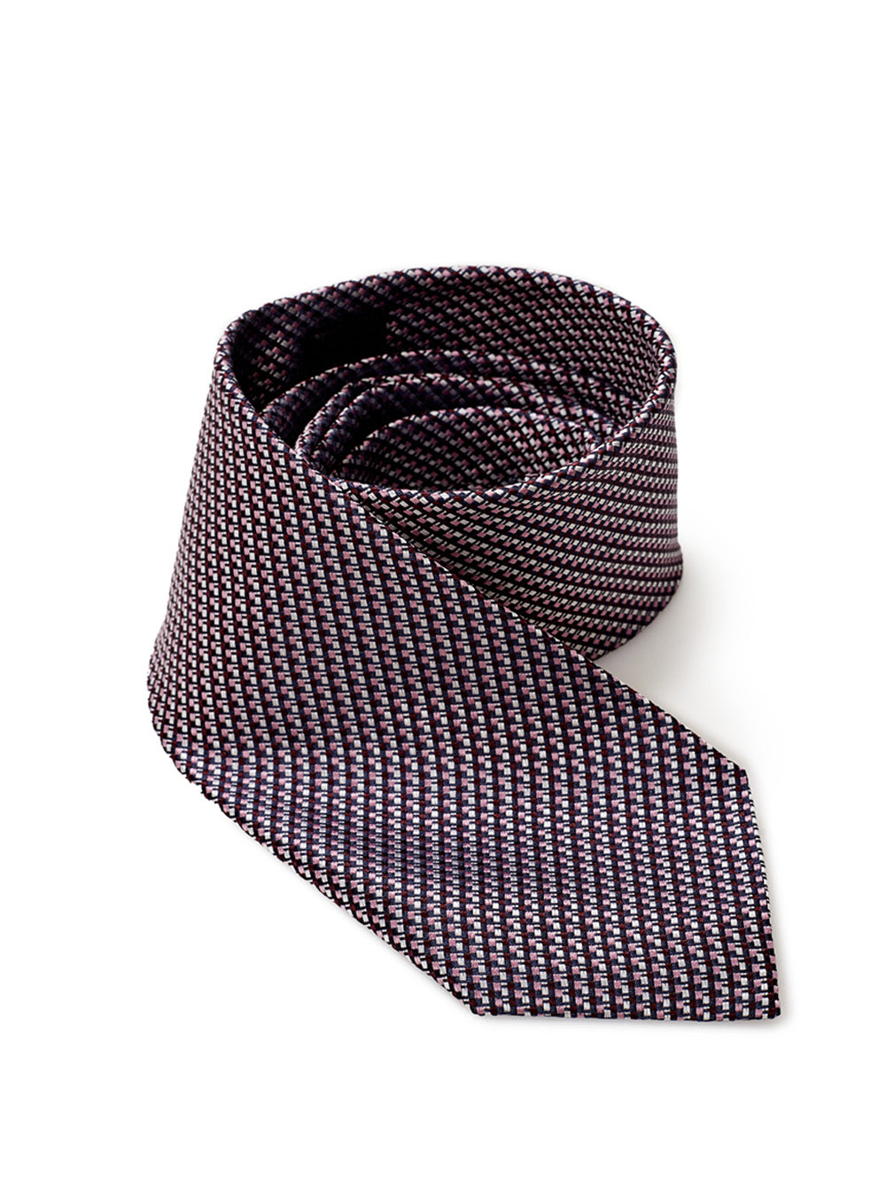 Printed allover silk tie