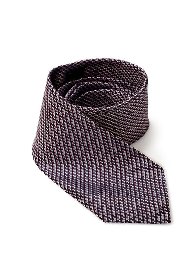 Printed allover silk tie