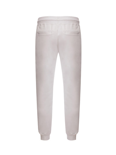 White Sweatpants with Logo