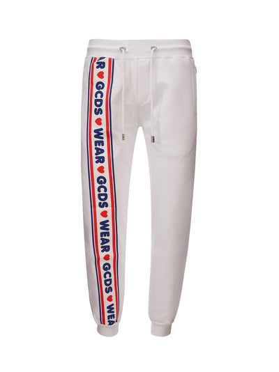 White Sweatpants with Logo