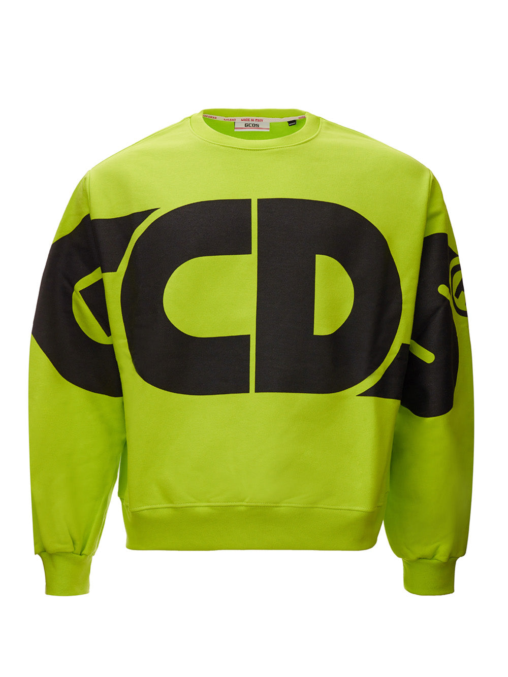 Neon Green Oversized Sweatshirt with Logo