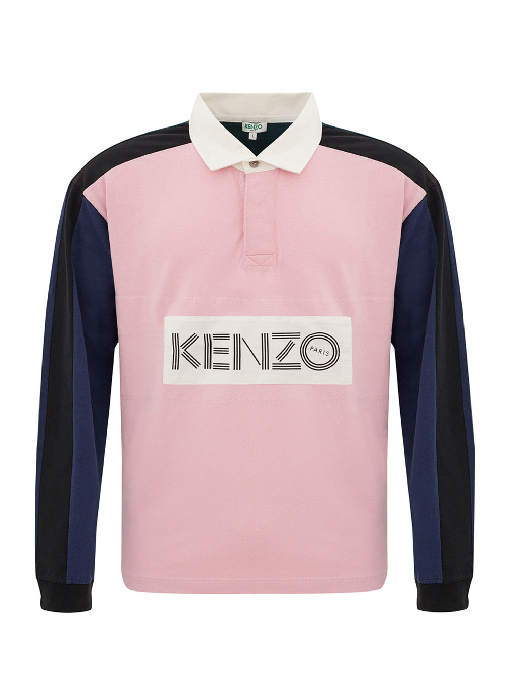 Long Sleeves Cotton Polo Shirt with Logo