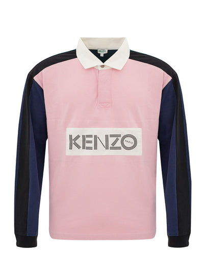 Long Sleeves Cotton Polo Shirt with Logo