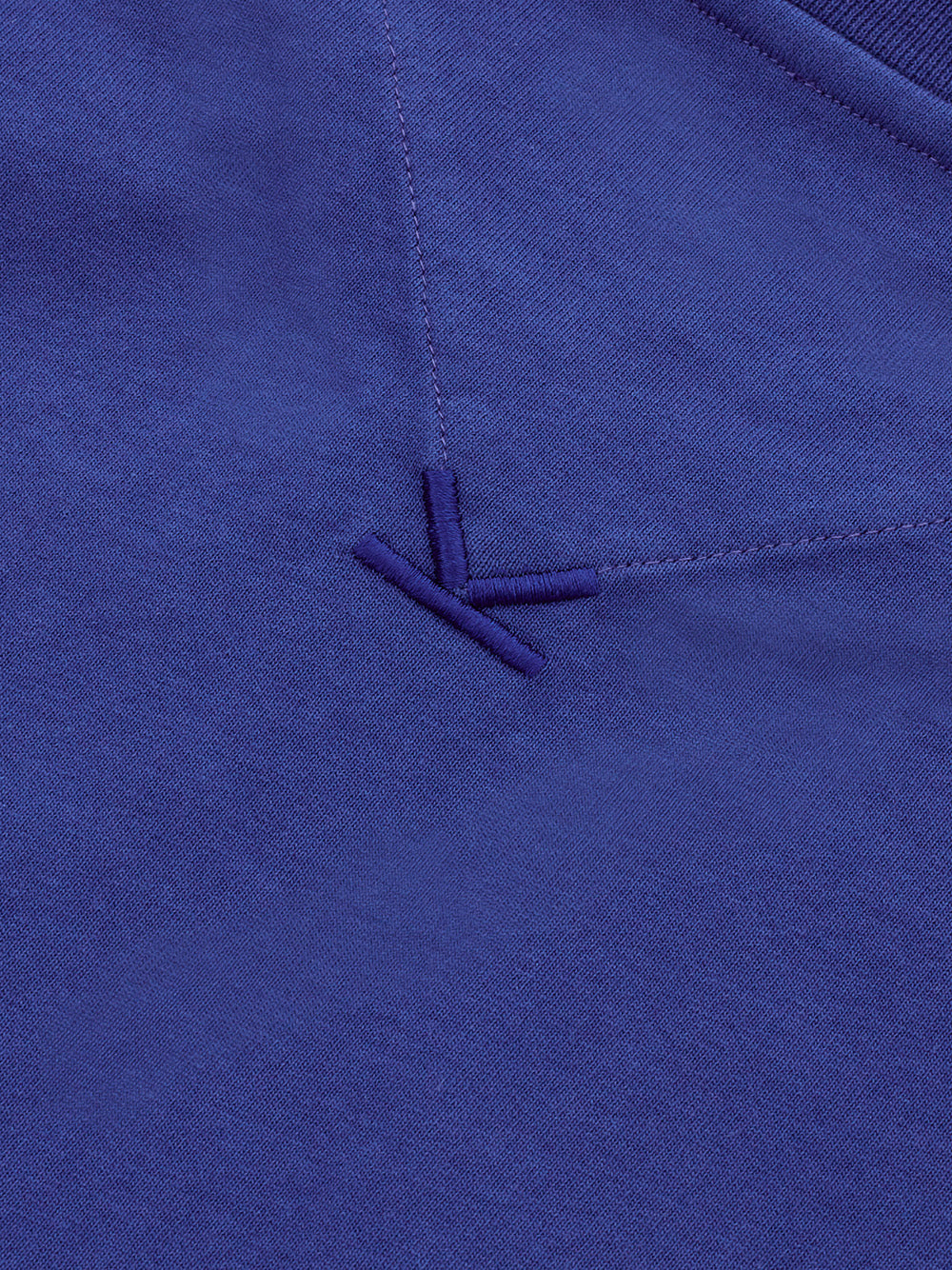 Violet Cotton T-Shirt with Logo on Sleeves