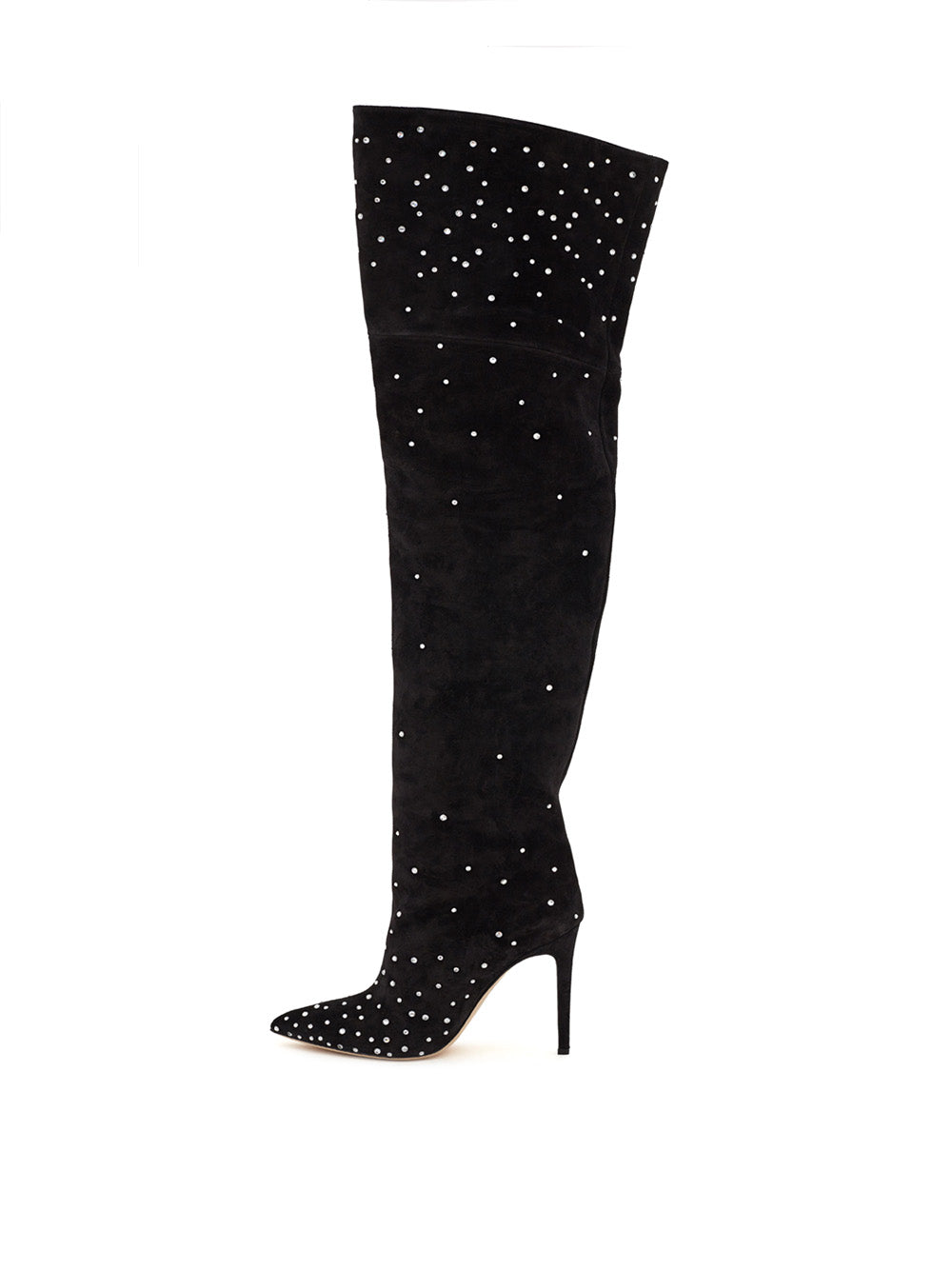 Over The Knee Black Suede Boots