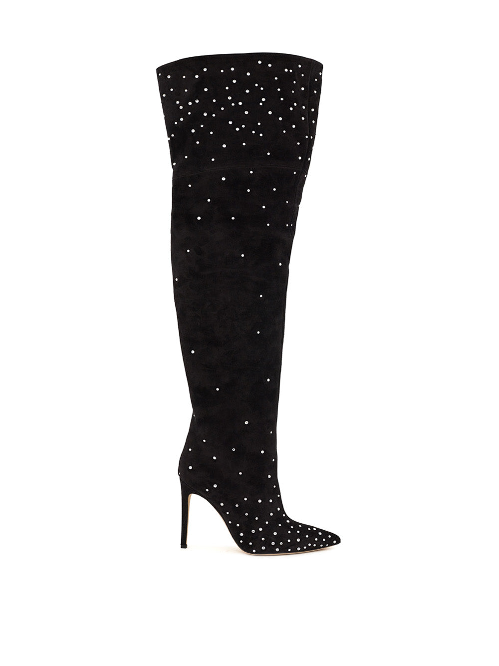 Over The Knee Black Suede Boots