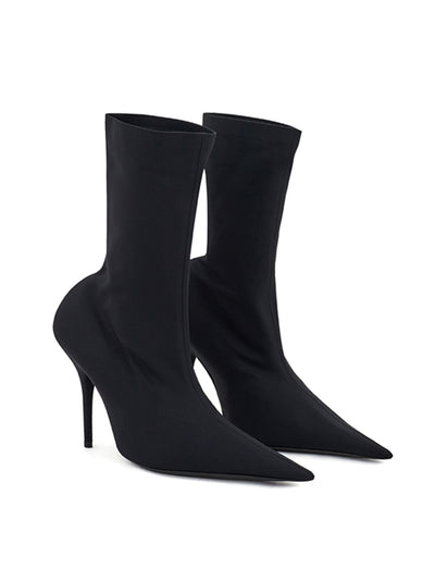 Black Ankle Boot 'knife'