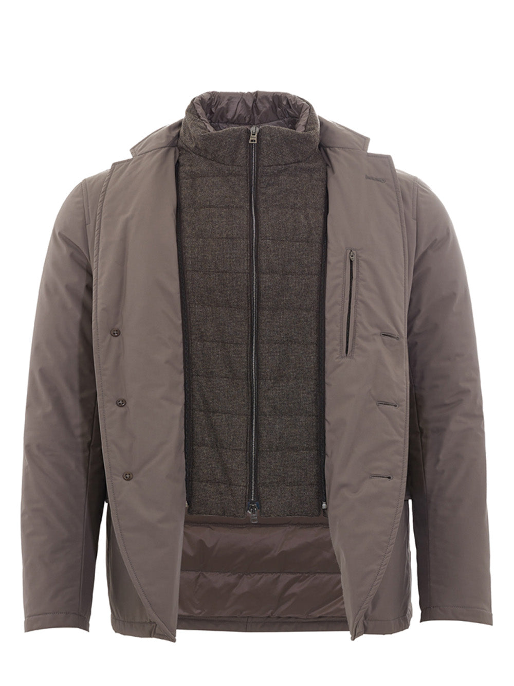 Quilted Dove grey Classic Jacket