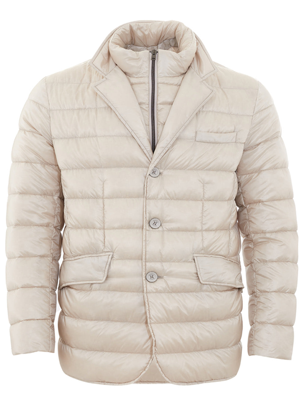 Ultralight Quilted Ivory Jacket