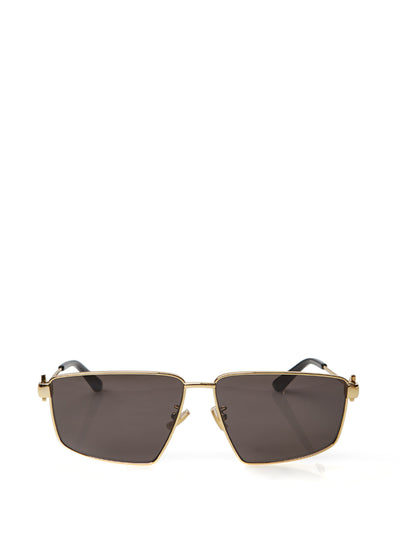 Squared Gold Metal Sunglasses