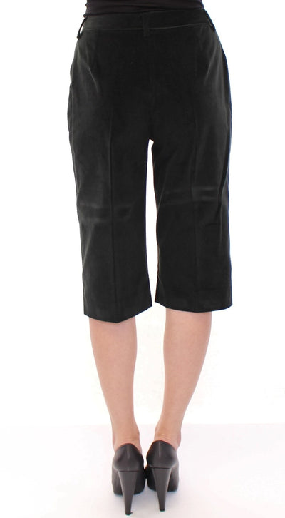 Black cotton shorts pants