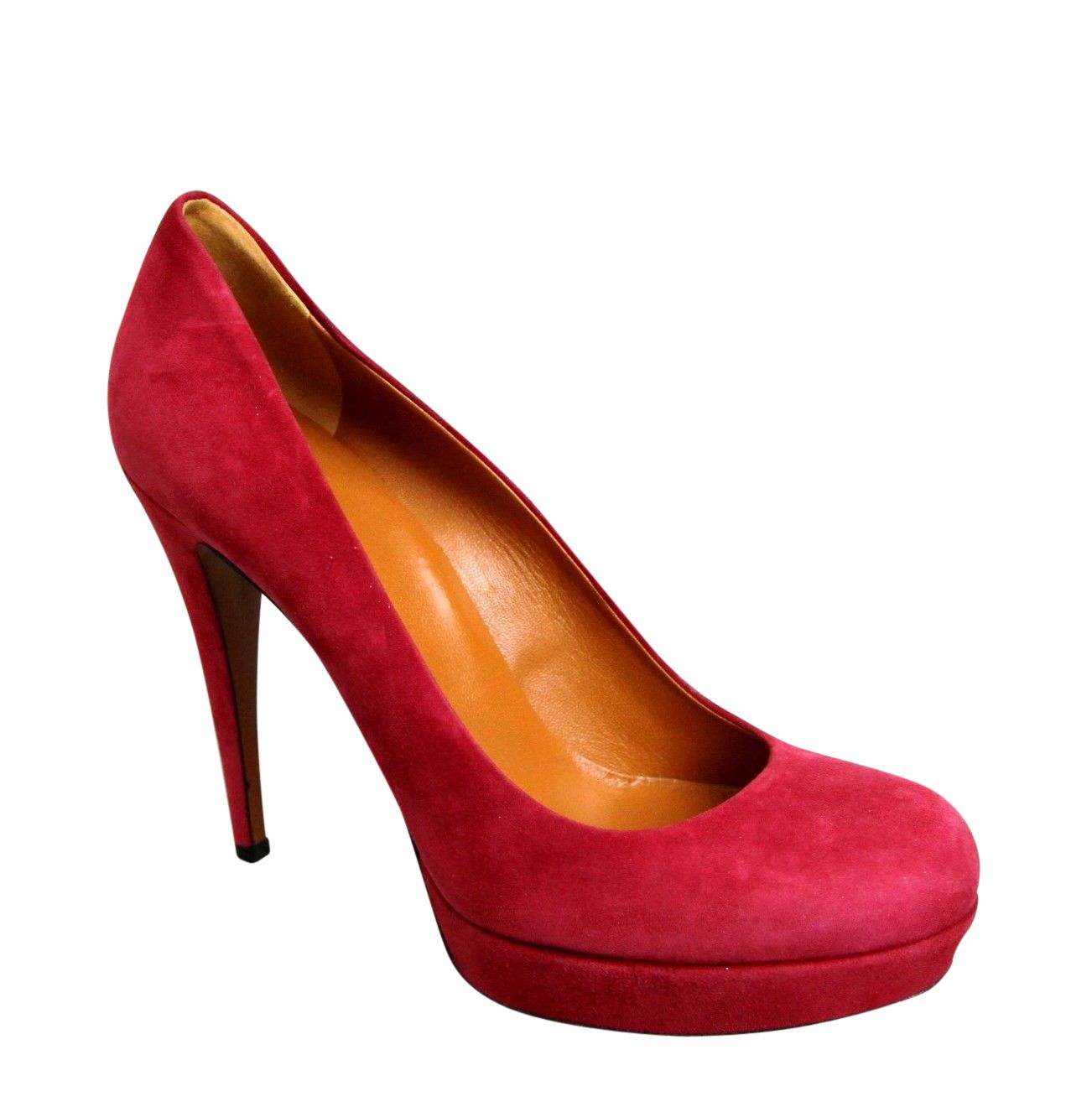 Women's Raspberry Suede Platform Pump Shoes