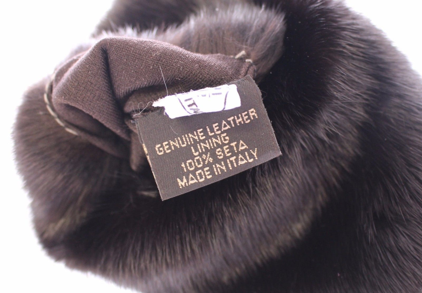 Purple Mink Fur Goatskin Suede Leather Gloves