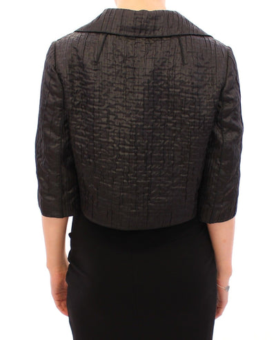 Black Short Bolero Shrug Jacket Coat