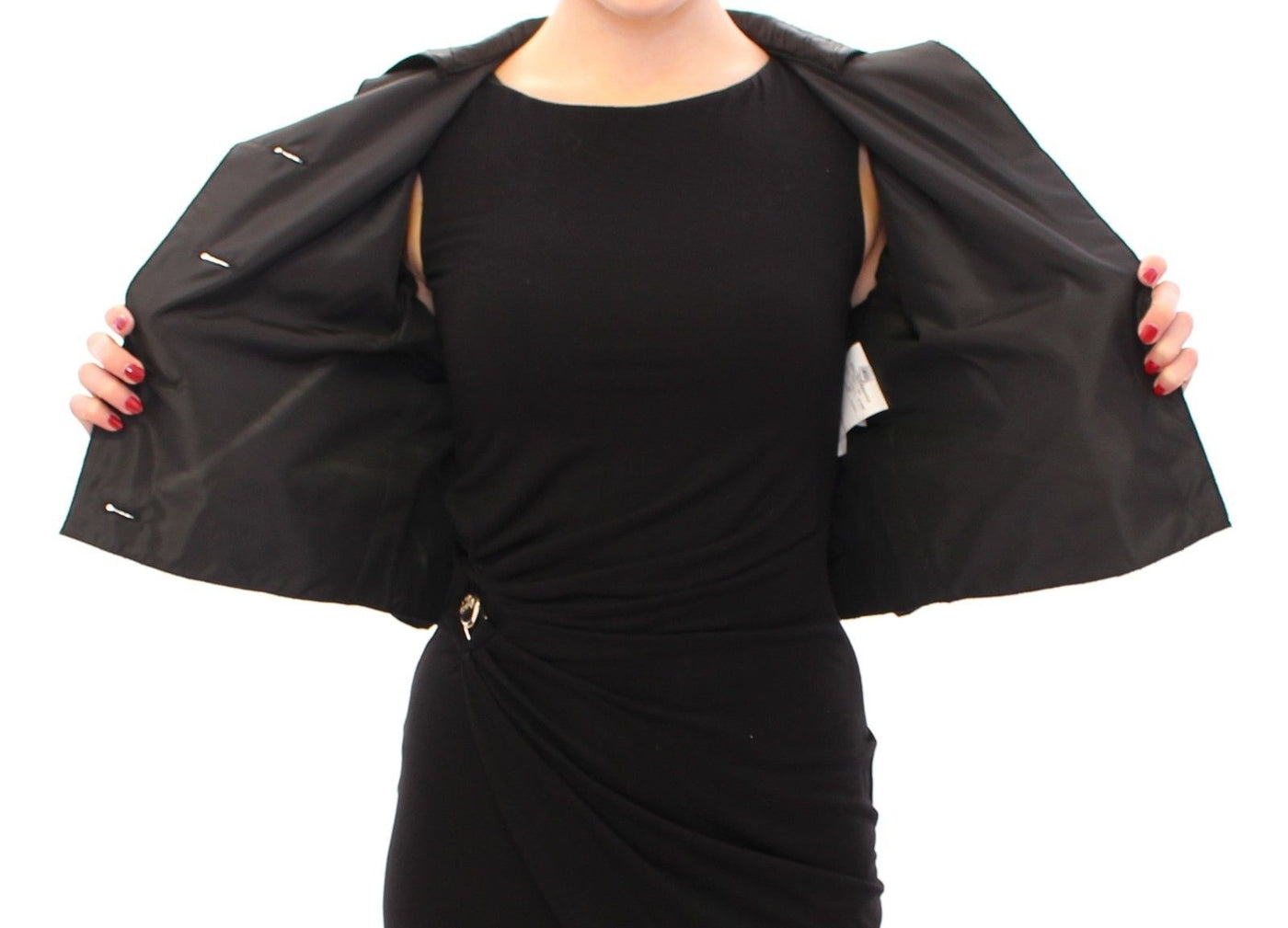 Black Short Bolero Shrug Jacket Coat